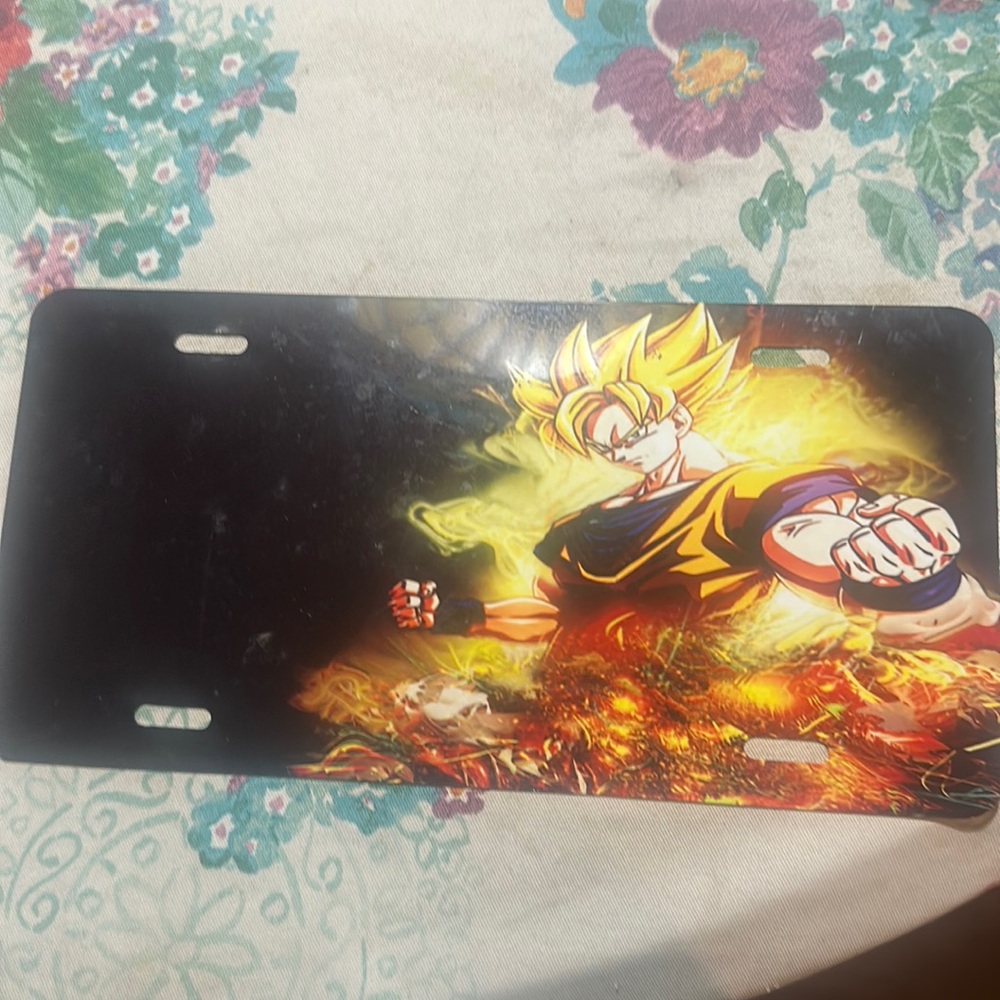 Dragon Ball Z License Plate for Car